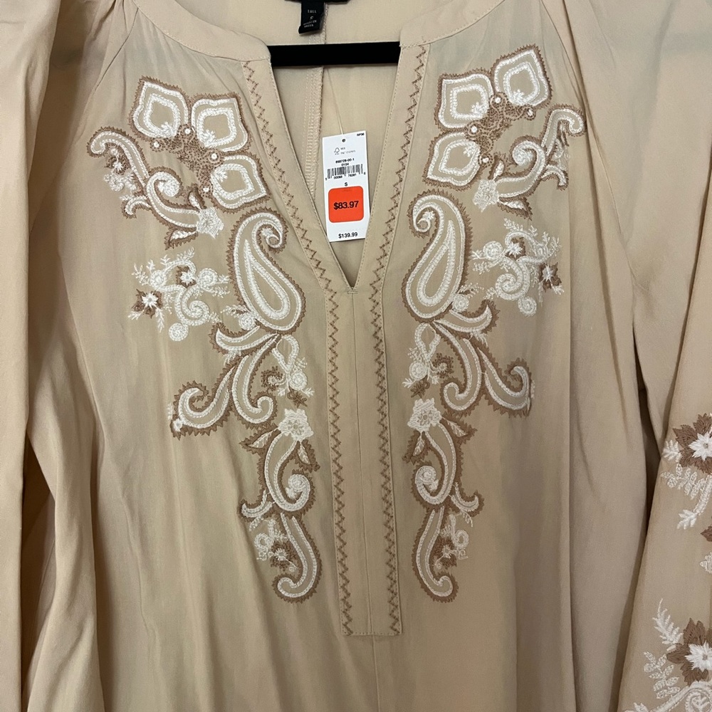 Banana Republic Embroidered mini dress